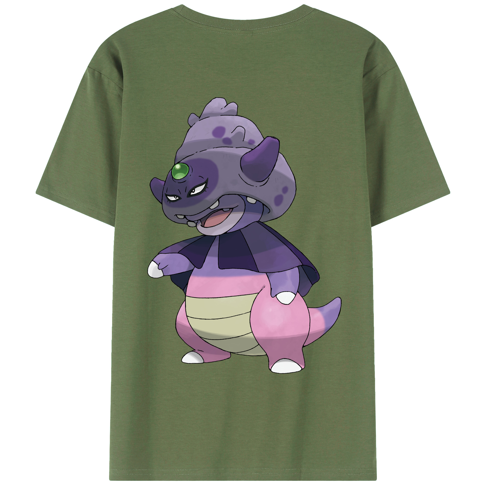 （画像用） ポケットモンスター Pokémon 綿100％ メンズ半袖Tシャツ（バックプリント） 通気性
